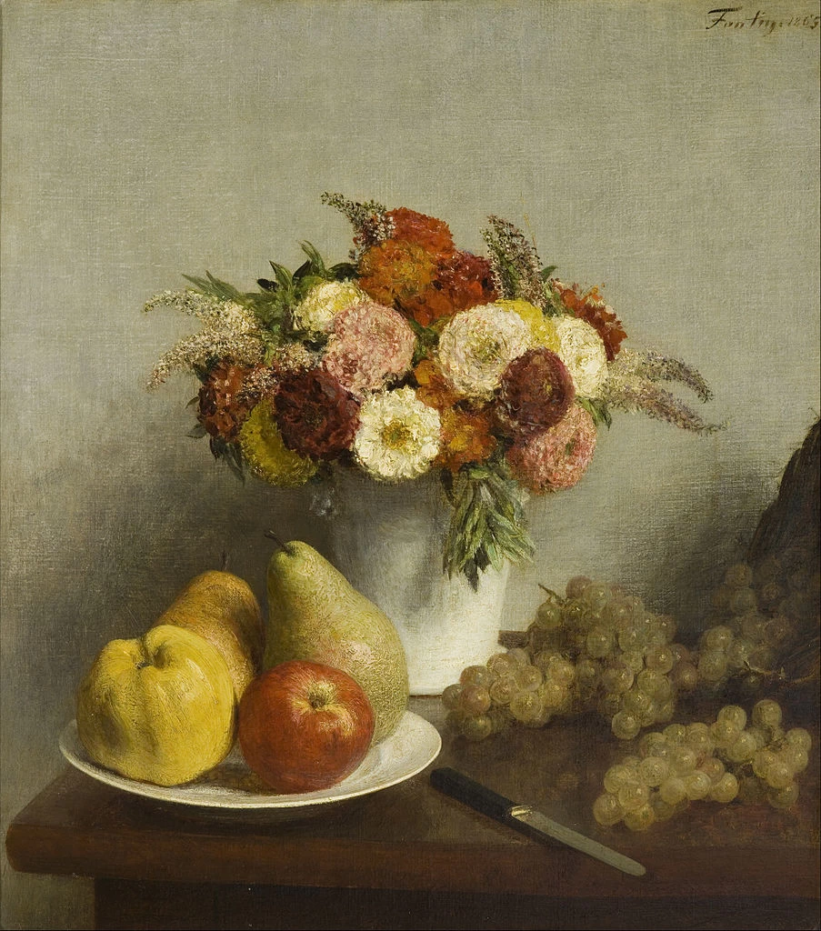 Henri Fantin - Latour, Fiori e Frutta, Musée d'Orsay, Parigi